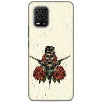 Lopard Xiaomi Mi 10 Lite Uyumlu Kılıf Tattoo's (1) Kılıfı Gül İskelet