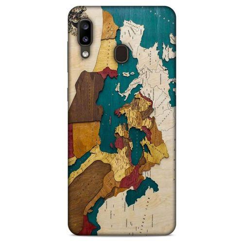 Samsung Galaxy A20 Uyumlu Kılıf Ottoman (15) Antişok Kılıf Osmanlı Haritası