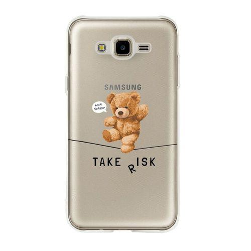 Samsung J7 Take Risk Premium Şeffaf Silikon Kılıf