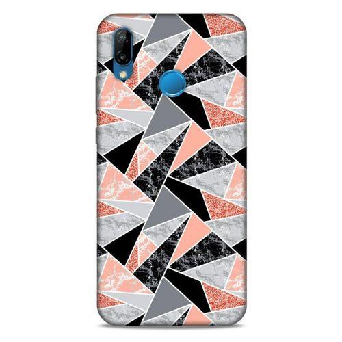 Mermer Desenli (32) Tema Soft Silikon Kılıf Bakır rengi Huawei P20 Lite Kılıf