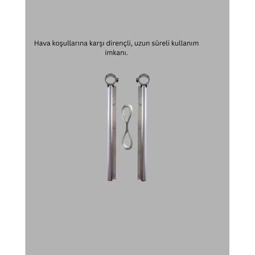 25x60 Cm Çamaşır Askılığı Kare Balkon Demiri İçin Dayanıklı Tasarım