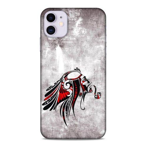 Lopard Apple Iphone 11 Uyumlu Kılıf Tattoo's (43) Thin Fit Kılıf Pipolu Kızılderili