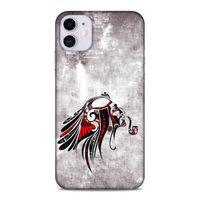 Lopard Apple Iphone 11 Uyumlu Kılıf Tattoo's (43) Thin Fit Kılıf Pipolu Kızılderili