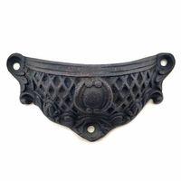 Antika Tarz Dekoratif Pirinç Anıt Tas Mobilya, Çekmece Kulbu - 48x90 Mm, Oksit