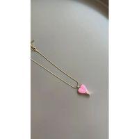 Mineli Kalp Kolye - Pembe