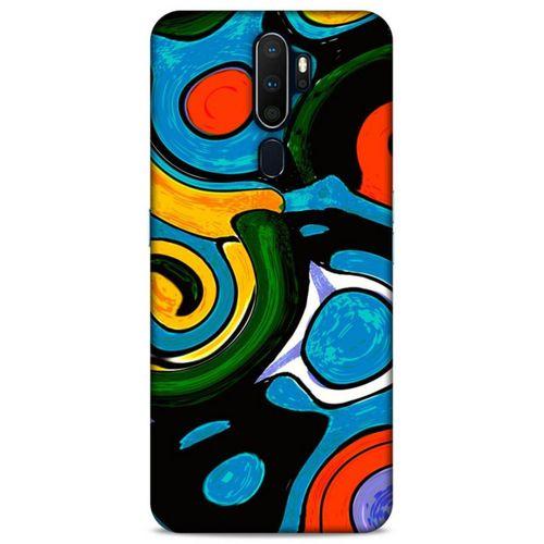 Lopard Oppo A9 2020 Uyumlu Kılıf Soyut Sanat (24) Desenli Darbe Emici Kılıf