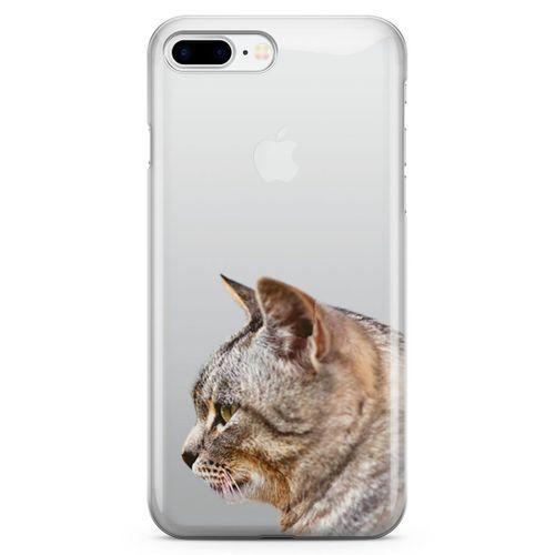 Apple iPhone 8 Plus Kılıf Siberian Cat Arka Kapak Koruma Desenli Full Koruyucu