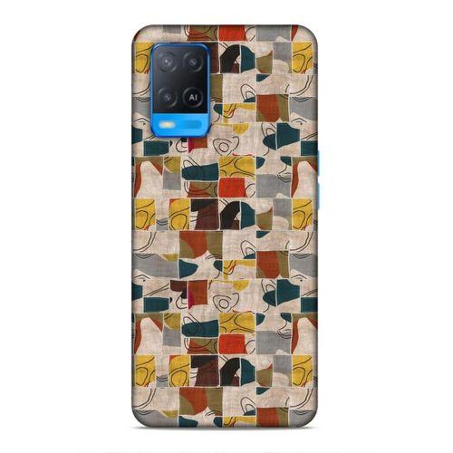 Oppo A54 4G Uyumlu Kılıf Romans (9) Kılıf Sarı Lacivert
