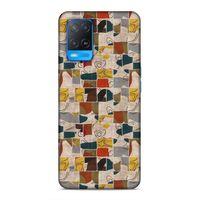 Oppo A54 4G Uyumlu Kılıf Romans (9) Kılıf Sarı Lacivert