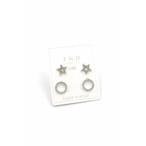 Çoklu Yıldız Küpe - Gümüş