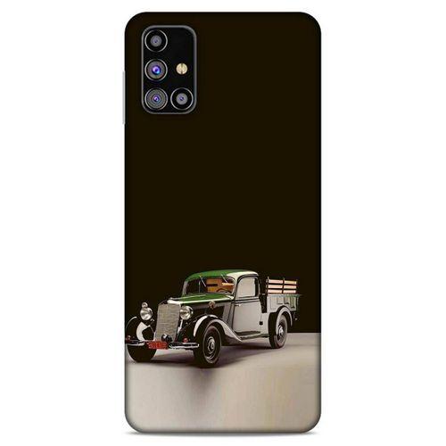 Lopard Samsung Galaxy M31s Uyumlu Kılıf PickUpX (48) Bumper Kılıf Yeşil Siyah