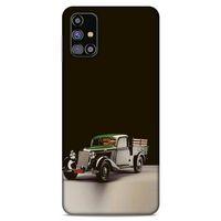 Lopard Samsung Galaxy M31s Uyumlu Kılıf PickUpX (48) Bumper Kılıf Yeşil Siyah