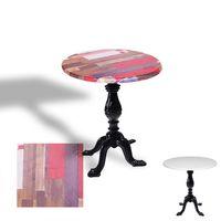 Dockers Çipa 1001 Döküm Ayak Yuvarlak Masa Çap 80cm - (Werzalit, Wermodin ve Allzalit Tabla) - Redwood