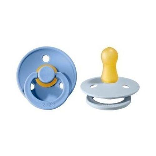 Bibs Colour Kauçuk Emzik 2li 0-6 Ay Sky Blue / Baby Blue