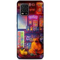 Retro (27) Desen Tasarımlı Kılıf Renkli Xiaomi Mi 10 Lite Kılıf