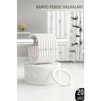 Banyo Perde Halkası 20'li Set – Dayanıklı, Kolay Takılan, Şık Tasarım 718033
