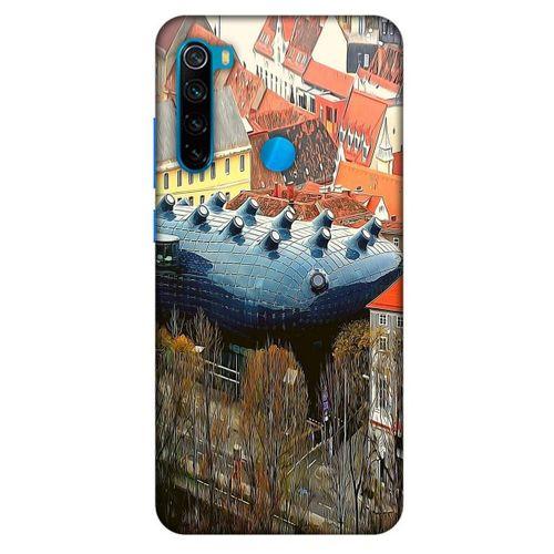 Xiaomi Redmi Note 8 Kılıf Dünya Mimarisi (32) Soft Silikon Kılıf Kunsthaus Müzesi Avusturya