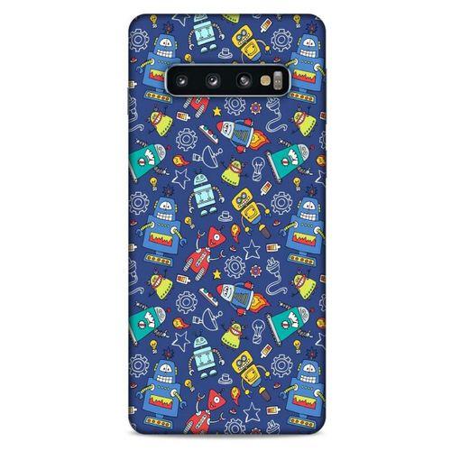 Retro (7) Desen Telefon Kılıfı Renkli Samsung Galaxy S10 Kılıf