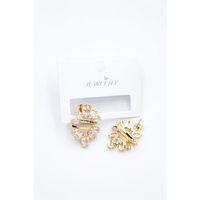 Taşlı Küpe - Altın