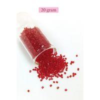 Kesme Cam Boncuk 2mm - 20 Gram - Bordo -BNC341