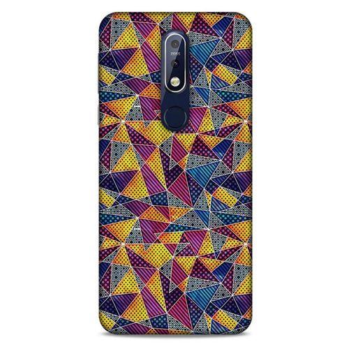 Geometrix 02 Nokia 7.1 Kılıf Silikon Kapak