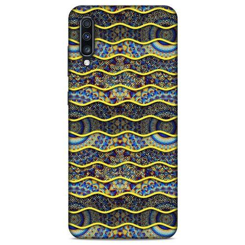 Samsung Galaxy A70 Kılıf Baskılı Özel Seri Taşlı (39) Liquid Crystal Kılıf