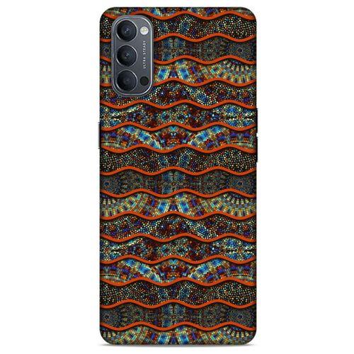 Oppo Reno 4 Kılıf Baskılı Özel Seri Taşlı (35) Fit Design Kılıf