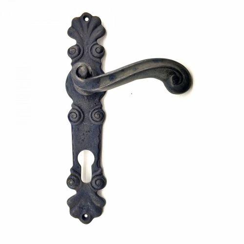 Antika Tarz Dekoratif Pirinç Okyanus Banyo Kapı Kolu - 230x46 Mm, Oksit