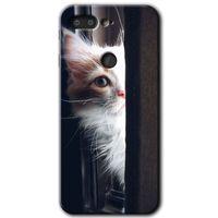 General Mobile GM 9 Pro Kılıf HD Desen Baskılı Arka Kapak + Temperli Cam - Kedi Bakışı