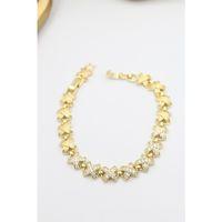 Taşlı Xuping Bileklik - Altın