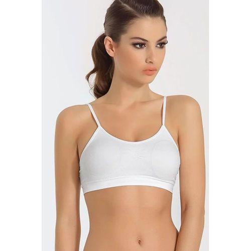 Kadın Ince Askılı Pedli Büstiyer Yarım Atlet Sütyen 3'lü Set