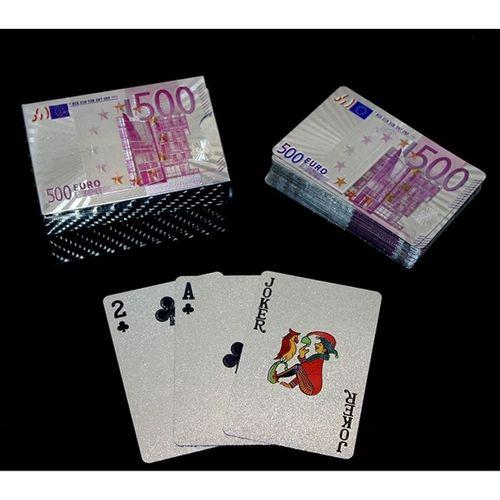 Euro Tasarımlı Gümüş İskambil Oyun Kartı Alk2812