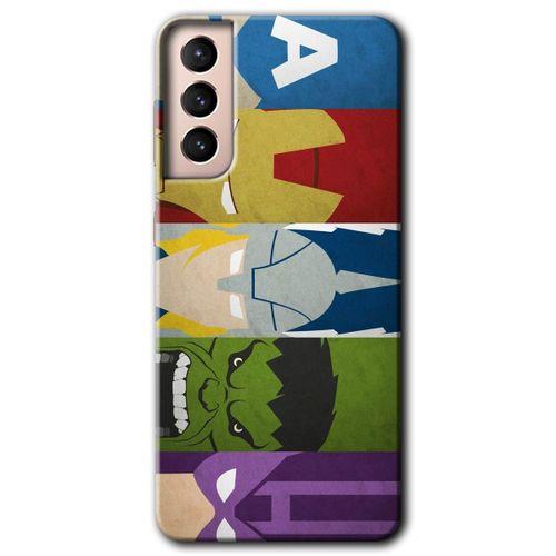 Samsung Galaxy S21 HD Baskılı Kılıf + 9D Tam Ekran Koruyucu - Avengers-1