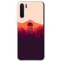Oppo A91 Kılıf HD Baskılı Desen + Hayalet Cam Yandan Görünmez
