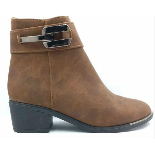 PUNTO 425077 Taba 5 Cm Fermuarlı Kadın Bot