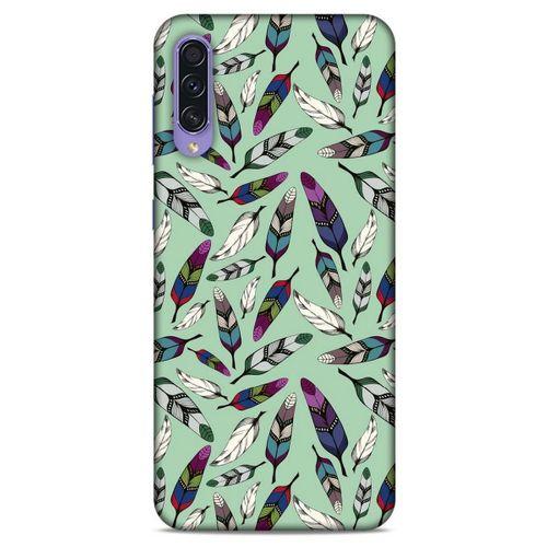 Samsung Galaxy A50s Kılıf Desenli Özel Seri Tüyler (14) Lansman Kılıf