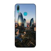 Huawei Y7 Prime 2019 Uyumlu Kılıf Azarbaijan (32) Soft Silikon Kılıf Azerbaycan Kuleleri