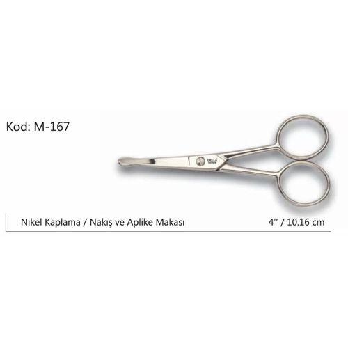 Europe Aplike Ve Nakış Makası Kıvrık Küt Uçlu No:4 10,16 Cm