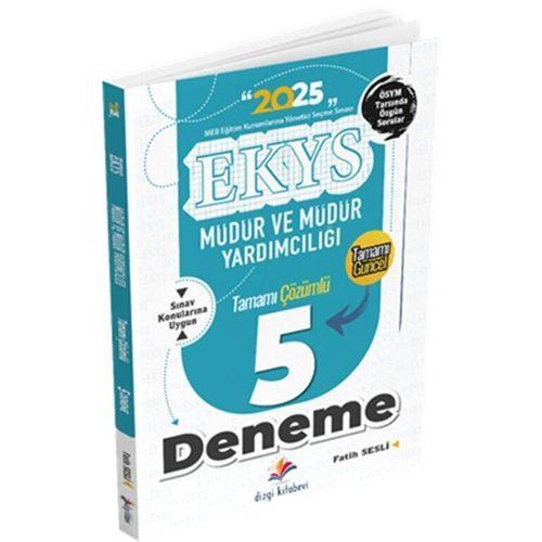 2025 MEB EKYS Müdür ve Müdür Yardımcılığı Tamamı Çözümlü 5 li Deneme Dizgi Kitap