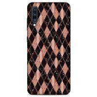 Mermer Desenli (25) Tema Antişok Kapak Rose Gold Samsung Galaxy A70s Kılıf