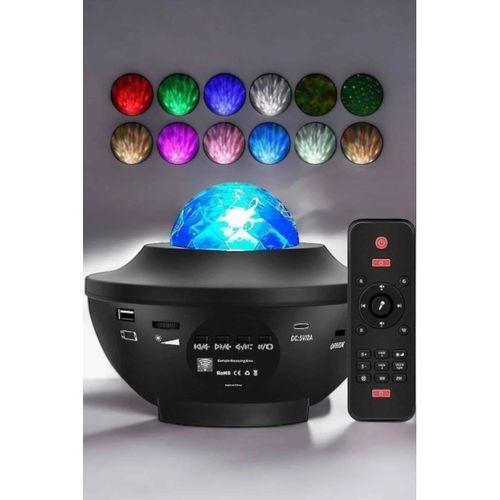 Çocuklara Özel Şarjlı Bluetooth Hoparlör Parti Led Lambası Yıldızlı Projeksiyon