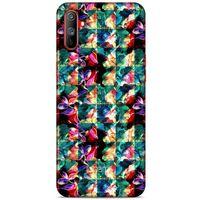 Oppo Realme C3 Kılıf Kelebek Etkisi (17) Tasarım Kılıf Turkuaz Yeşil