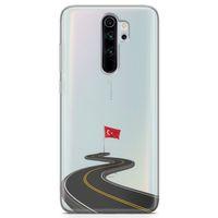 Xiaomi Redmi Note 8 Pro Kılıf Türkiye Yolları Arka Kapak Koruma Desenli Full Koruyucu
