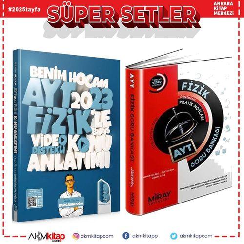Benim Hocam 2023 AYT Fizik Konu ve Miray Fizik Soru Bankası Seti 2 Kitap