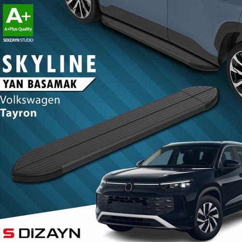 S-Dizayn VW Tayron 2 Skyline Siyah Yan Basamak 193 Cm 2024 Üzeri A+ Kalite