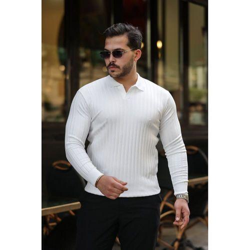Erkek Kalın Fitilli Uzun Kollu Triko