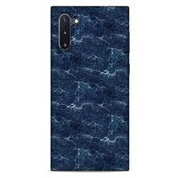 Mermer Desenli (15) Tema Antişok Kılıf Lacivert Samsung Galaxy Note 10 Kılıf