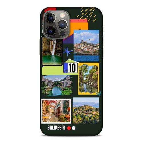Lopard Apple iPhone 12 Pro Uyumlu Kılıf Şehirli ※ (10) Balıkesir Full Koruma Kılıfı