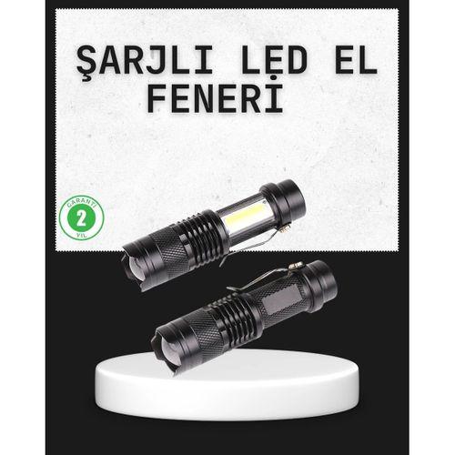 Odak Ayarlı 2000 Lümen Şarjlı Led El Feneri