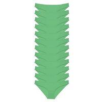 12 Adet Süper Eko Set Likralı Kadın Slip Külot Yeşil